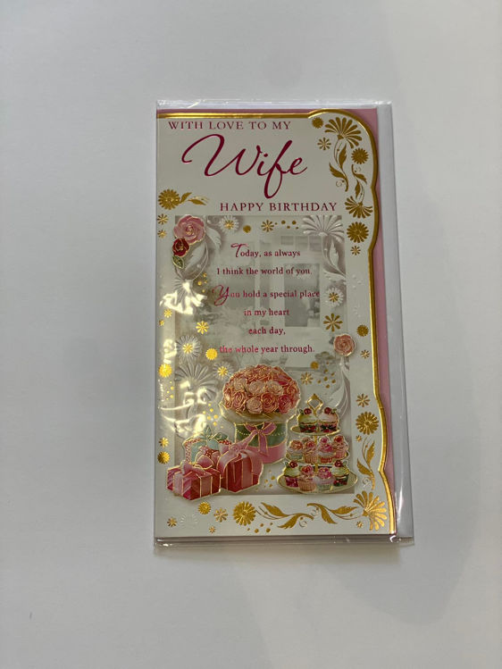 Picture of OP72004A CARD-WITH LOVE TO MY WIFE-HAPPY BIRTHDAY